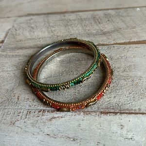 Bronze statement bangles